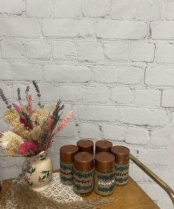 Lot de 6 petits pots à épices en verre vintage Nestlé