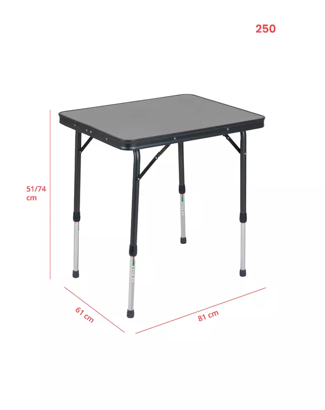 Tisch CRESPO AP/250 65 x 53 cm Fb. schwarz – Image 8